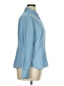 Studio C 100% Polyester Solid Blue Long Sleeve Blouse Size XL - photo 4