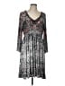 Boston Proper Paisley Gray Casual Dress Size L - photo 1
