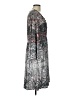 Boston Proper Paisley Gray Casual Dress Size L - photo 4