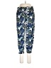 T.J. Maxx Print Blue Casual Pants Size L - photo 1