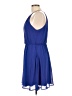 Lush 100% Polyester Solid Blue Cocktail Dress Size L - photo 5