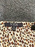 NYDJ 100% Polyester Animal Print Ivory 3/4 Sleeve Blouse Size XS - photo 7