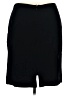 Unbranded 100% Wool Solid Black Wool Skirt Size 16 - photo 2
