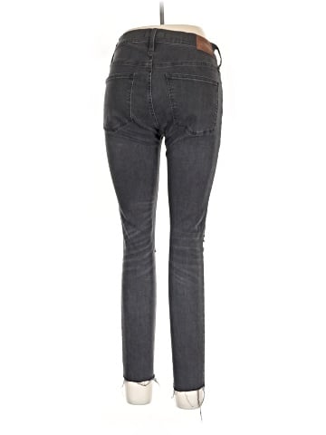 Madewell Tall 9" Mid-Rise Skinny Jeans in Black Sea (view 2)