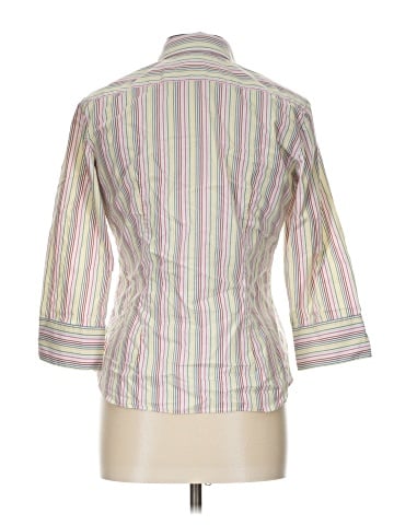 Lands' End 3/4 Sleeve Button-Down Shirt (view 2)