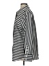 Nine West 100% Polyester Stripes Silver Long Sleeve Blouse Size L - photo 5