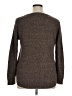 Pink Clover 100% Polyester Tweed Brown Pullover Sweater Size XL - photo 2