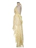 ASOS 100% Polyester Paisley Yellow Cocktail Dress Size 6 - photo 5
