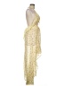 ASOS 100% Polyester Paisley Yellow Cocktail Dress Size 6 - photo 4