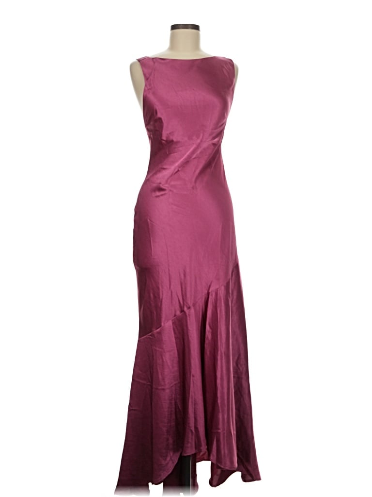 Pre-owned Hello Molly Cocktail Dress In Burgundy