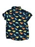 Eighty Eight Blue Short Sleeve Button-Down Shirt Size 4 - photo 2