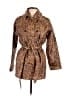 Capelli New York 100% Polyester Animal Print Brown Coat Size L - photo 1