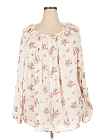 Chaps 3/4 Sleeve Blouse (view 1)