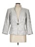 John Meyer 100% Polyester Metallic Silver Blazer Size 10 - photo 1