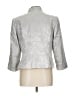 John Meyer 100% Polyester Metallic Silver Blazer Size 10 - photo 2