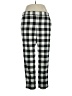 Talbots Checkered-gingham Black Casual Pants Size 16 - photo 1