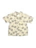 Grayson Mini 100% Cotton Tropical Ivory Short Sleeve Button-Down Shirt Size 4T - photo 1