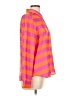 Ann Taylor 100% Polyester Stripes Pink Long Sleeve Blouse Size 10 - photo 4