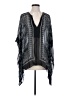 BCBGMAXAZRIA 100% Silk Blue Poncho Size XS - Sm - photo 1