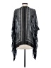 BCBGMAXAZRIA 100% Silk Blue Poncho Size XS - Sm - photo 2