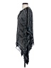 BCBGMAXAZRIA 100% Silk Blue Poncho Size XS - Sm - photo 5