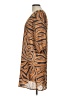 Fab'rik 100% Polyester Animal Print Brown Tan Cocktail Dress Size L - photo 5