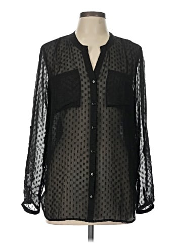 Black Rainn Long Sleeve Blouse (view 1)