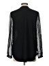 Black Rainn 100% Polyester Polka Dots Black Long Sleeve Blouse Size L - photo 2