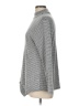 AGB Houndstooth Gray Turtleneck Sweater Size L - photo 5