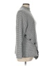 AGB Houndstooth Gray Turtleneck Sweater Size L - photo 4