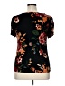 Assorted Brands Floral Black Short Sleeve Blouse Size XL - photo 2