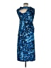 DKNY 100% Polyester Blue Cocktail Dress Size 8 - photo 2
