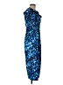 DKNY 100% Polyester Blue Cocktail Dress Size 8 - photo 4