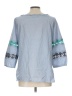 Talbots Blue 3/4 Sleeve Blouse Size L - photo 2
