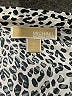 MICHAEL Michael Kors Animal Print Ivory Short Sleeve Blouse Size M - photo 7
