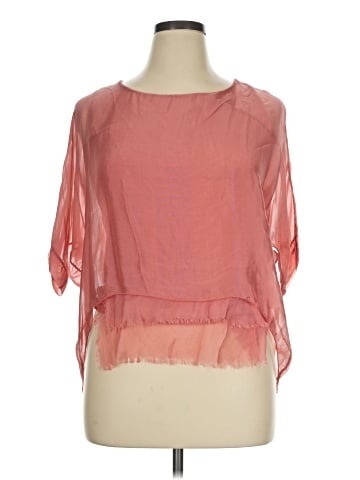 MADE IN ITALY Short Sleeve Blouse (view 1)