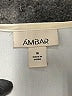 Ambar 100% Polyester Ivory Sleeveless Blouse Size S - photo 7