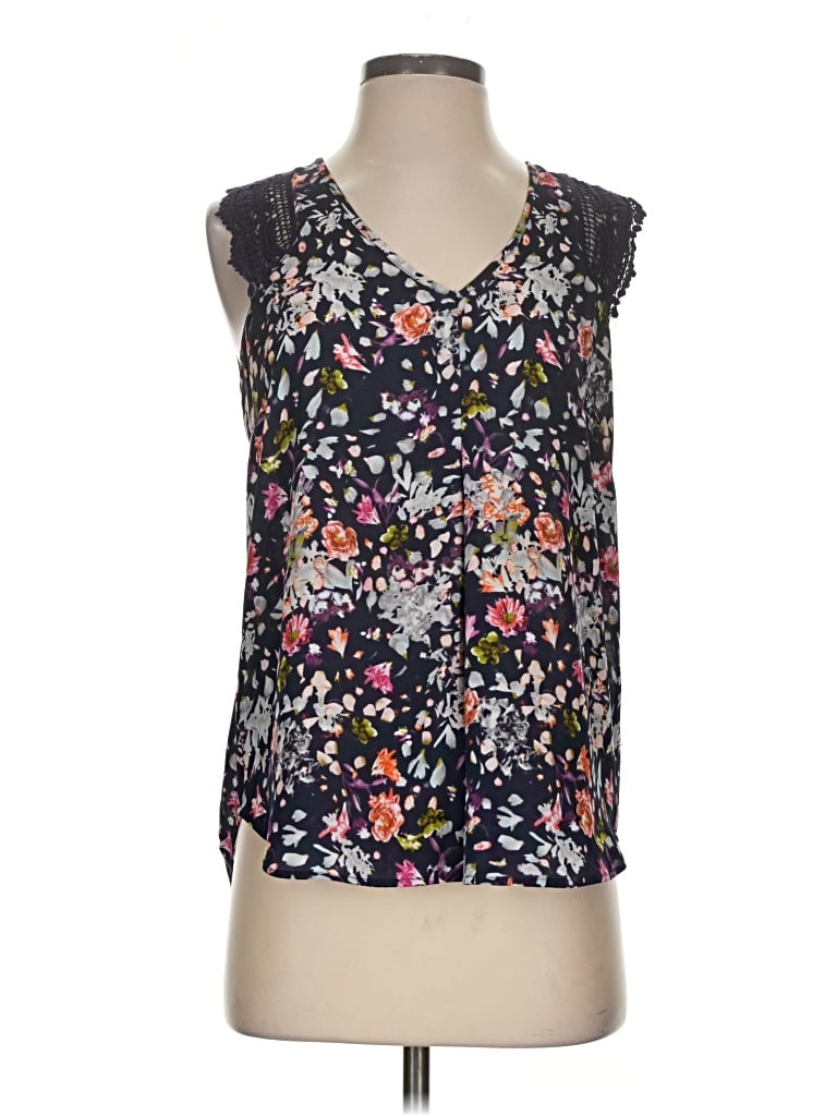 Pre-owned Daniel Rainn Sleeveless Blouse In Black