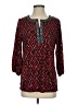 Cathy Daniels Red 3/4 Sleeve Blouse Size S - photo 1
