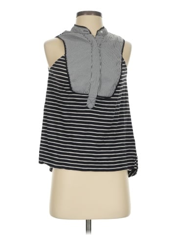 Little Yellow Button Sleeveless Blouse (view 1)