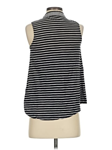 Little Yellow Button Sleeveless Blouse (view 2)