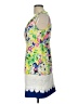 Esley 100% Polyester Print White Cocktail Dress Size L - photo 5