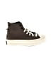 Converse 100% Leather Brown Sneakers Size 6 1/2 - photo 1