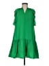 TCEC 100% Polyester Solid Green Casual Dress Size M - photo 1