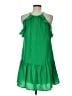 TCEC 100% Polyester Solid Green Casual Dress Size M - photo 2