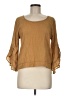 Moa Moa Tan 3/4 Sleeve Blouse Size M - photo 1