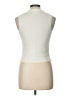 Hazel Ivory Sleeveless Button-Down Shirt Size L - photo 2