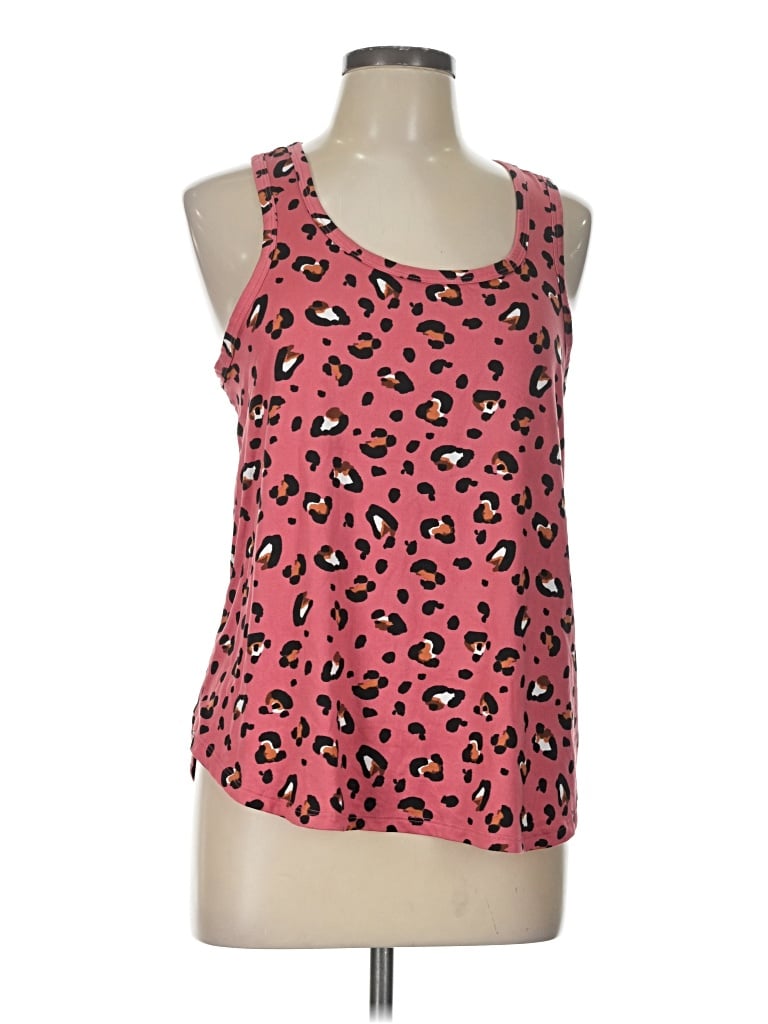 Pre-owned Joyspun Tank Top Pink Halter Neckline Tops