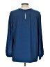 Ann Taylor Blue 3/4 Sleeve Blouse Size L - photo 2