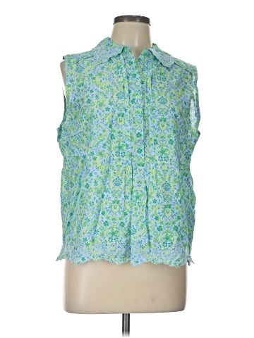 Democracy Sleeveless Button-Down Shirt (view 1)